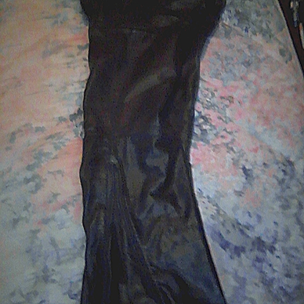 Black leather motorcycle pants